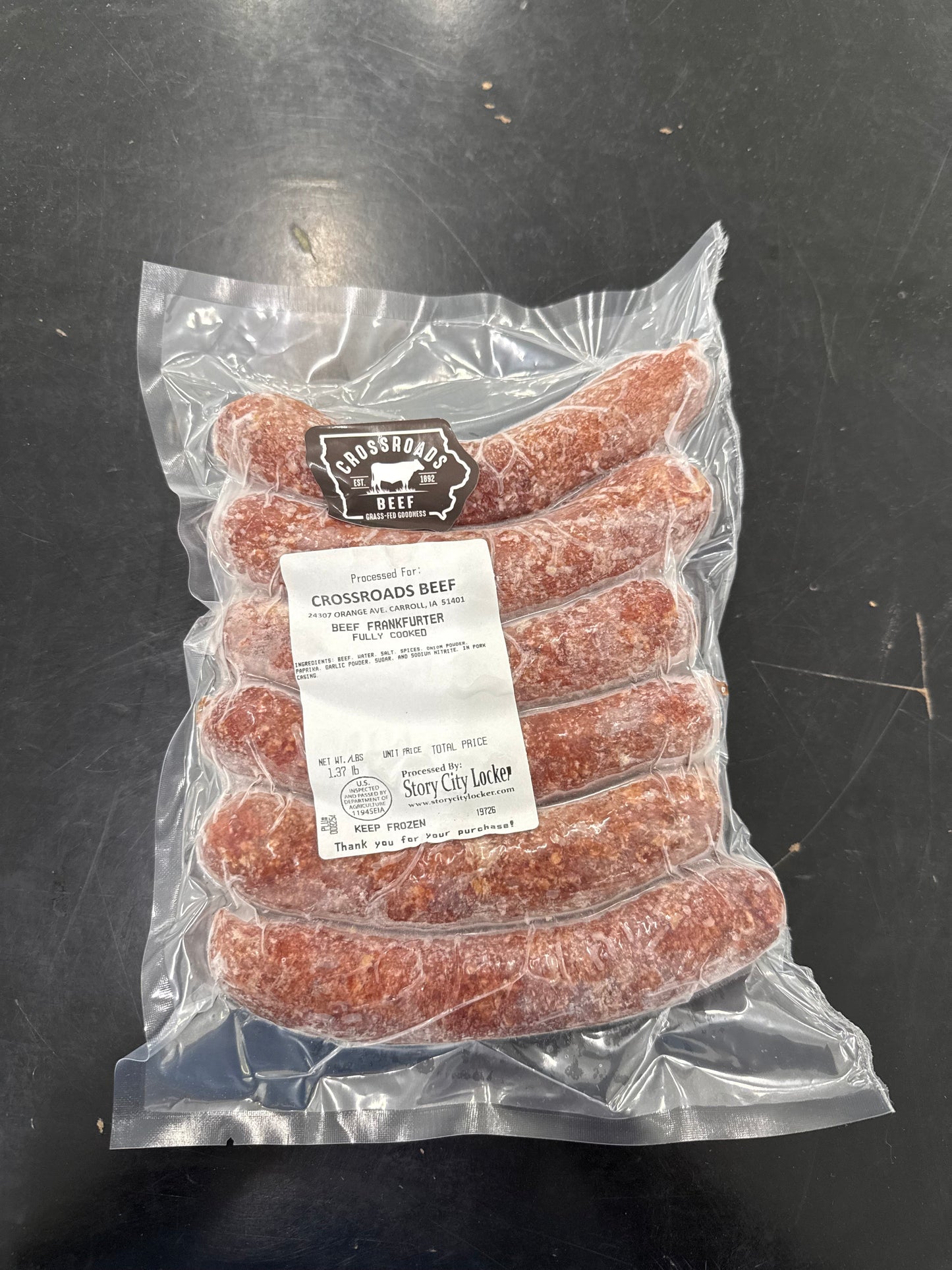 All-Beef Hot Dog, Grass-Fed & Dry-Aged