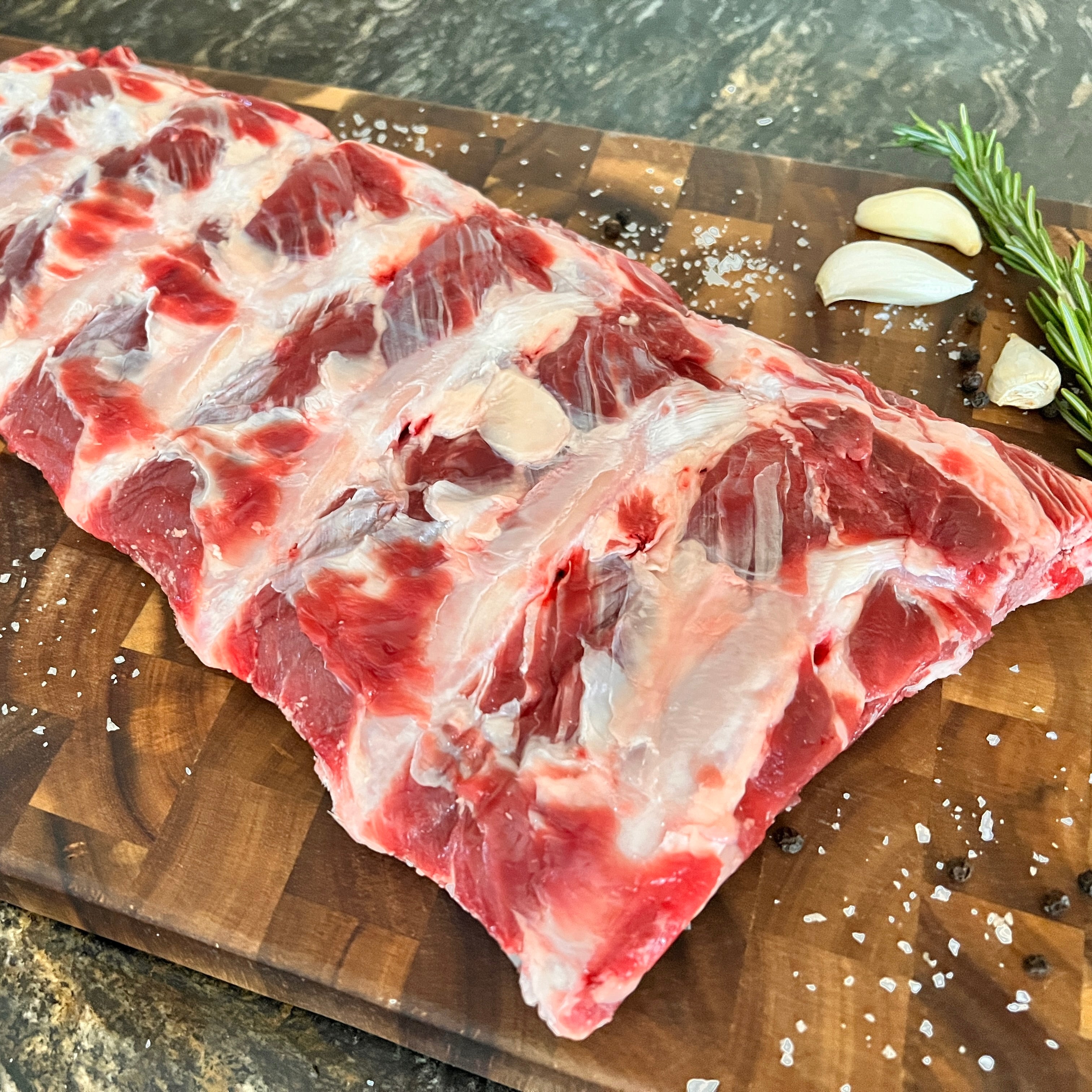 Back Ribs Half or Whole Racks, Grass-Fed & Dry-Aged – Crossroads Beef