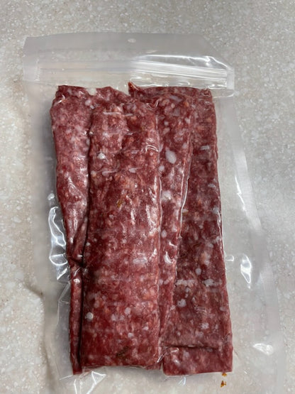 Smoked Beef Sausage Strips, Grass-Fed & Dry-Aged